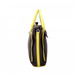 Beau Design stylish Brown Imported PU Leather Handbag With Double Handle For Women's/Ladies/Girls